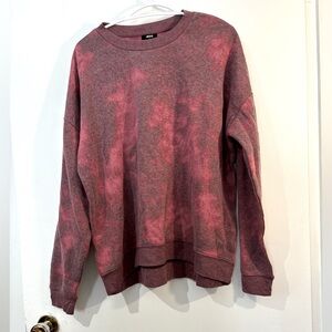 🎉4/30$🎉 Ardene Red Tie-Dye Sweatshirt – Size XL ❤️